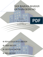 Pengujian Bahan-Bahan Bangunan Gedung