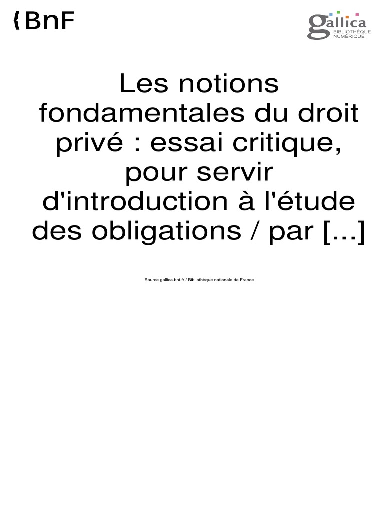 Judith Rochfeld Les Grandes Notions Du Droit Privé Notions droit privé Demogue | Moralité | Droit statutaire
