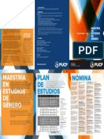 Convocatoria 2014 - Maestría en Estudios de Género