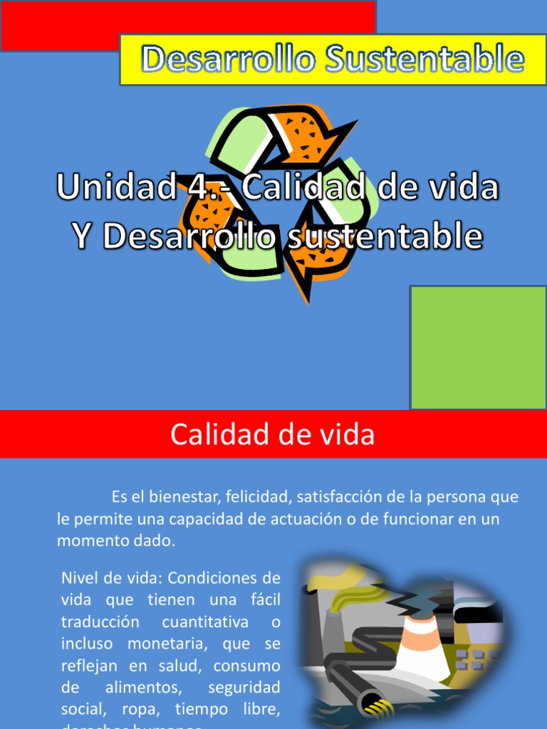 Desarrollo Sustentable Unidad 4(Ppt) Estilo de vida