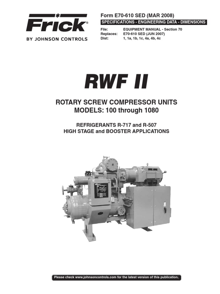 FRICK Rotary Screw Compressor | Gas Compressor | Refrigeration