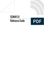 SONAR X3 Reference Guide
