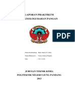 Laporan Praktikum Teknologi Pangan