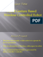 Gesture Based Wireless Controlled Robot