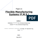 Flexible Manufacturing Systems (F.M.S) : A Whitepaper