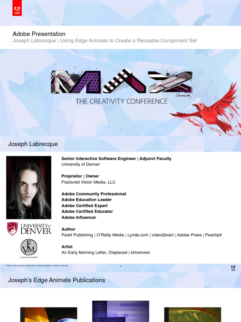 Adobe Presentation Joseph Labrecque Using Edge Animate To Create A