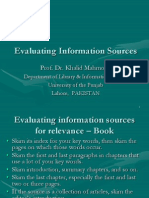 3 Evaluating Information Sources Khalid