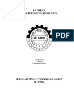 LAPORAN PRAKTEK SISTEM BASIS DATA