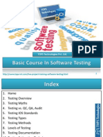 Basics in Software Testing