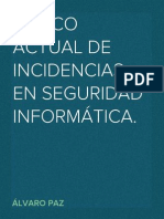 Marco Actual de Incidencias en Seguridad Informática.