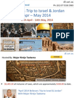 Believers Trip To Israel & Jordan Apr - May 2014