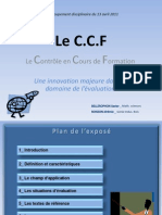 Le CCF Présentation du 13 avril 2011 version finale PARTIE 1