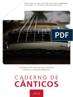 Caderno Canticos 2013