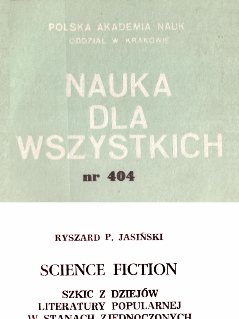 Opowiadanie Fantastyczno Naukowe Z Dialogiem