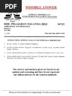 SPM Additional Mathematics Paper 2 + Ans  Line (Geometry 