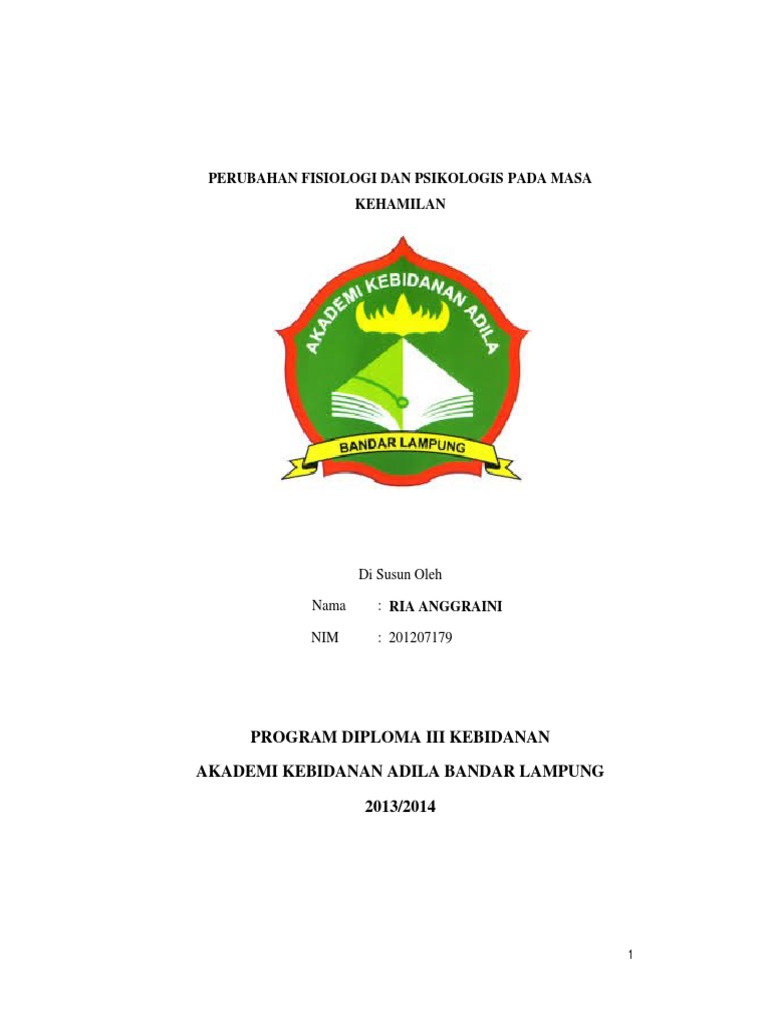 Perubahan Fisiologi Dan Psikologis Pada Masa Kehamilan