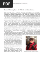 Download Fear of Missing Out - A Tribute to Zach Orman by rodgero1 SN193277291 doc pdf