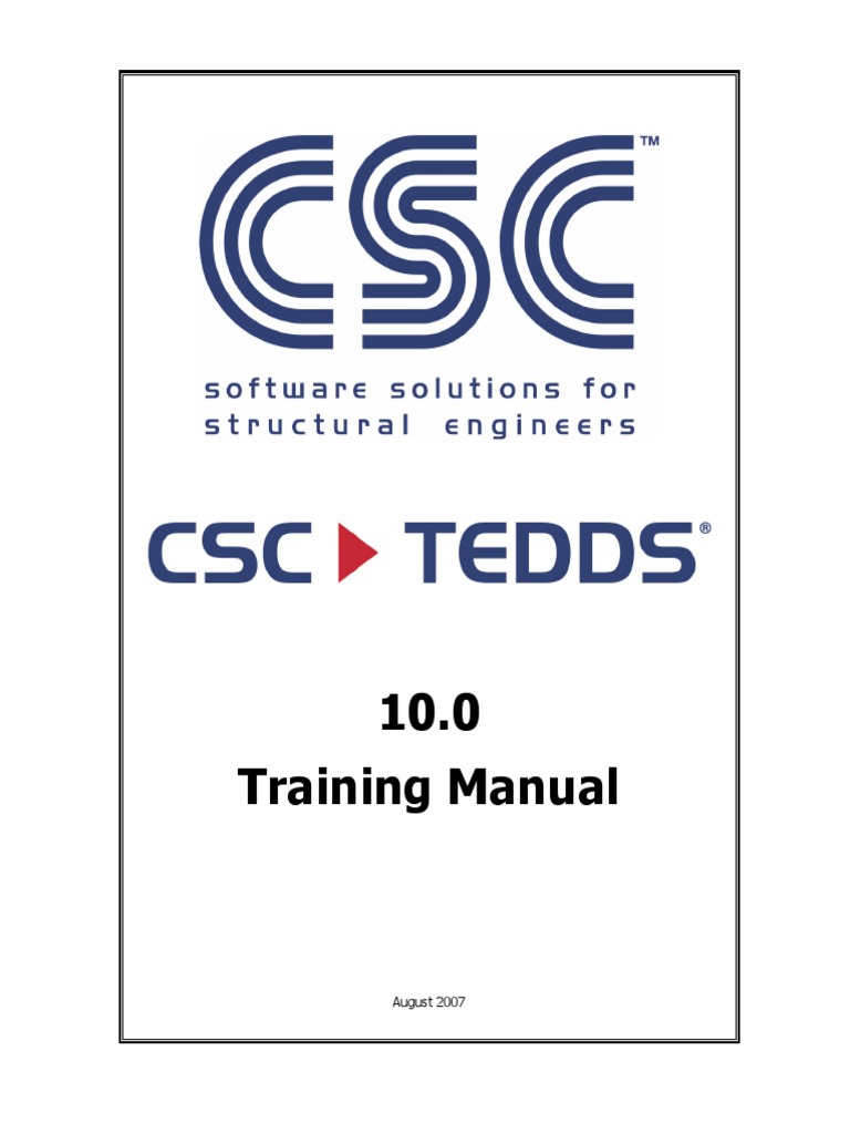 Tedds 10.0 Manual - Aug 2007 | PDF | Microsoft Word | Proprietary Software