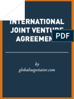 International Joint Venture Agreement Sample