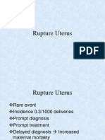 Obstructed Labor Rupture Uterus
