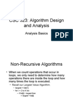 CSC 323: Algorithm Design and Analysis