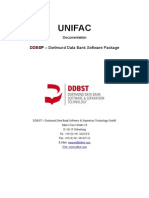 Unifac: SP - Dortmund Data Bank Software Package