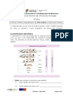 Ficha de Trabalho 1 Enquadramento Da Vitis Vinifera, Na Família Das Vitáceas