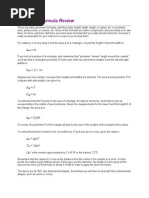 Geometric Formula Review