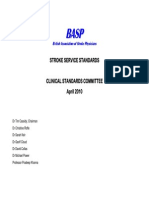 2010 BASP Stroke Service Standards