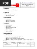 INSTALAÇÃO DE MÁSCARA DE O2