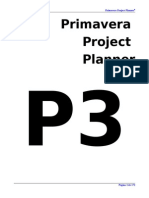 Manual Primavera Project Planner P3