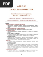 ASÍ FUE LA IGLESIA PRIMITIVA