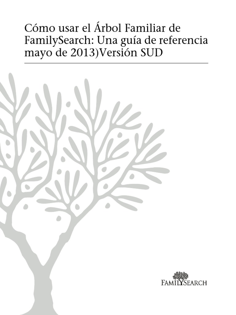 Family Tree User Guide Lds | PDF | Genealogía | Point and Click