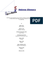 Hebrew Glossary