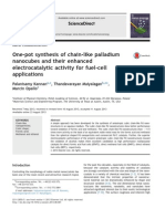 One-Pot Synthesis of Chain-like Palladium Nanocubes and Their Enhanced Electrocatalytic Activity for Fuel-cell Applications