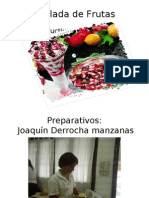Ensalada de Frutas - PPT Preparativos