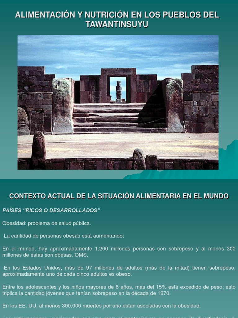 Alimentacion de Los Incas - Soberania Alimentaria | PDF | Obesidad ...