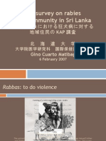 Knowledge, Attitude and Practice Survey On Rabies in A Community in Sri Lanka