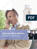 Samsung Mobile Memory: Taking Mobility To New Storage Horizons Mobile DRAM - Multi-Chip Packages - eMMC