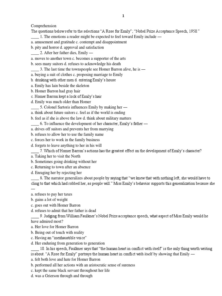 A Rose for Emily | Poetry