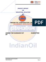 Indian Oil Corporation Limited Project Report On Industrial Relation