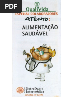 folheto alimentação