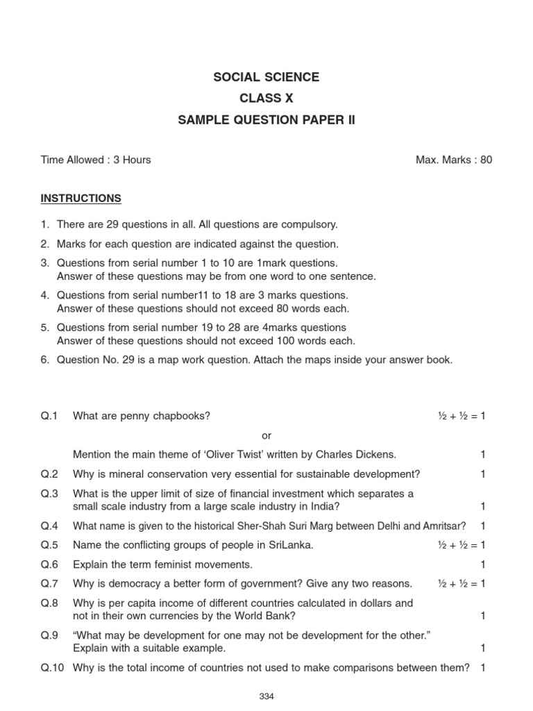 Cbse 10th SST | PDF | Economies