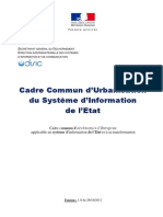 Cadre Commun D'urbanisation Du SI de L'etat v1.0