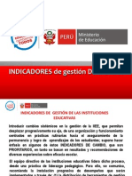 1-Indicadores de   gestión  de las  IIEE