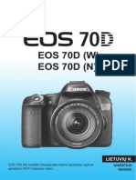 Canon EOS 70D Lietuviška Instrukcija