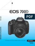Canon EOS 700D Lietuviška Instrukcija