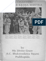 The Hare Krsna Mantra - Original Booklet