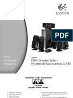 Logitech X-540 Owners_Manual