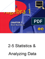 2-5 Statistics & Analyzing Data